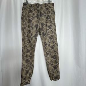 Flog womans tan snakeskin joggers 29 Shely